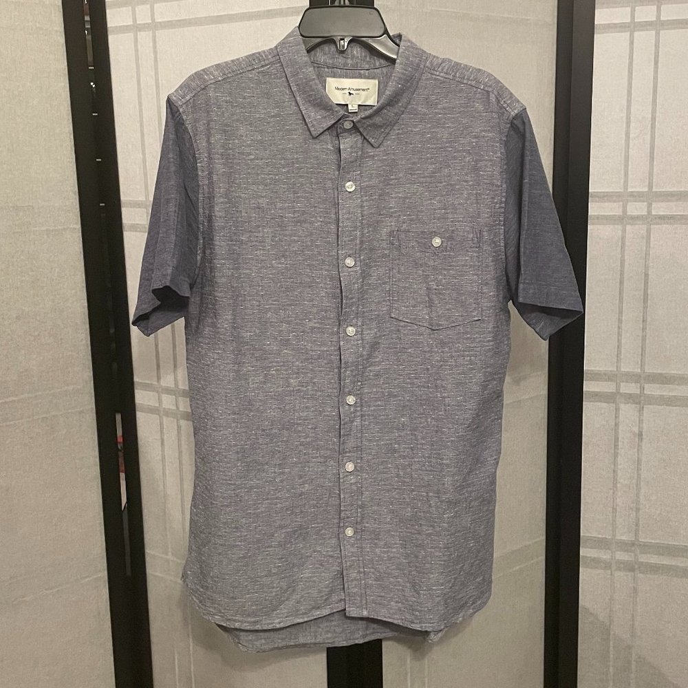 Men's Modern Amusement Short Sleeve Button-Down Shirt